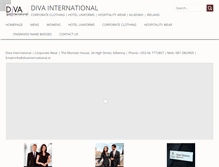Tablet Screenshot of divainternational.ie